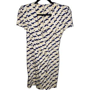 Rubber Ducky Productions Womens Medium Short‎ Sleeve Puff Sleeve Deep V Neck